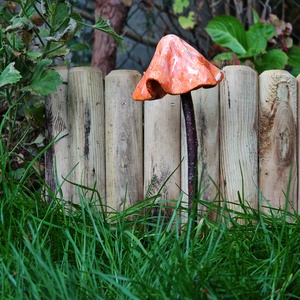 Narancsos szoknyagomba  - otthon & életmód - ház & kert - kerti dísz - Meska.hu