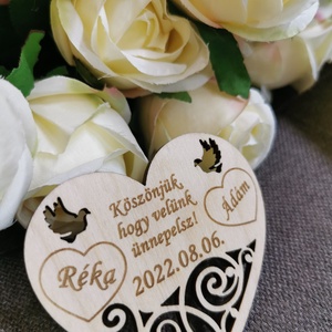 Esküvői mágneses köszönőajándék  - Meska.hu