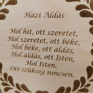 Házi Áldás dekorációs tábla - otthon & életmód - dekoráció - asztal és polc dekoráció - asztaldísz - Meska.hu