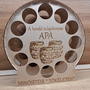 Sörtartó hordó formában  - otthon & életmód - konyhafelszerelés, tálalás - italos kellékek - sörtartó - Meska.hu