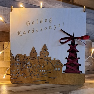Karácsonyi doboz - karácsony - karácsonyi lakásdekoráció - Meska.hu