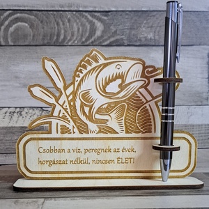 Dekorációs tolltartó gravírozott tollal - otthon & életmód - dekoráció - dísztárgy - Meska.hu