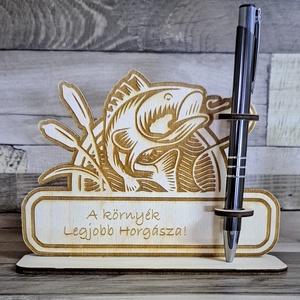 Dekorációs tolltartó gravírozott tollal - otthon & életmód - dekoráció - dísztárgy - Meska.hu