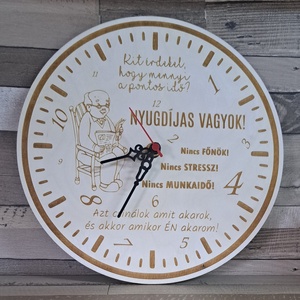 Nyugdíjas óra - otthon & életmód - dekoráció - fali és függő dekoráció - falióra & óra - Meska.hu