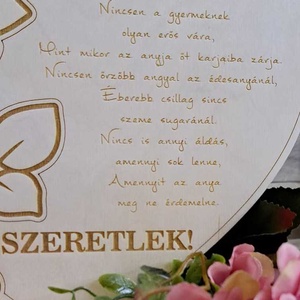 Anyák napi talpas dekoráció - otthon & életmód - dekoráció - dísztárgy - Meska.hu