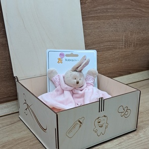 BABA EMLÉKÖRZŐ FA DOBOZ - otthon & életmód - babaszoba, gyerekszoba - babaszoba dekoráció - Meska.hu