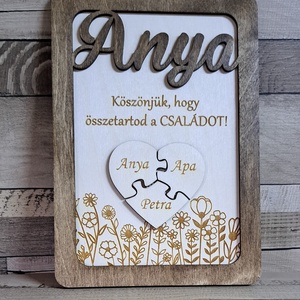 Anyák napi dekorációs tábla, Otthon & Életmód, Dekoráció, Dísztárgy, Famegmunkálás, Gravírozás, pirográfia, MESKA