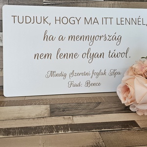 Esküvői emléktábla - Meska.hu