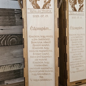 Esküvői 1 pár szülőköszöntő ajándék  - esküvő - emlék & ajándék - szülőköszöntő ajándék - Meska.hu