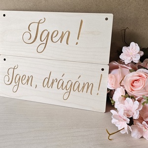 Esküvői széktáblák párban - esküvő - dekoráció - tábla & jelzés - Meska.hu