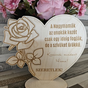 Esküvői talpas dekoráció Nagymamáknak  - otthon & életmód - dekoráció - dísztárgy - Meska.hu