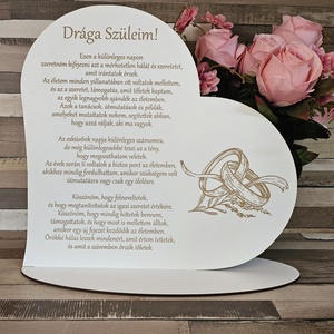 Esküvői dekorációs szülőköszöntő  - esküvő - emlék & ajándék - szülőköszöntő ajándék - Meska.hu