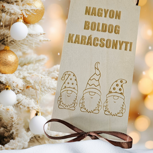 Karácsonyi pénzátadó , Karácsony, Karácsonyi ajándékozás, Karácsonyi ajándékcsomagolás, Famegmunkálás, Gravírozás, pirográfia, MESKA