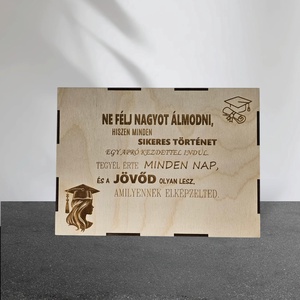 Egyedi Persely BALLAGÁSRA-DIPLOMAOSZTÓRA, Otthon & Életmód, Dekoráció, Asztal és polc dekoráció, Persely, Famegmunkálás, Gravírozás, pirográfia, MESKA