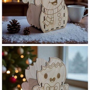 Karácsonyi cukorka tartó doboz - karácsony - karácsonyi lakásdekoráció - ünnepi asztaldekoráció - Meska.hu