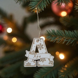 Neves karácsonyfa dísz - karácsony - karácsonyi lakásdekoráció - karácsonyfadíszek - Meska.hu