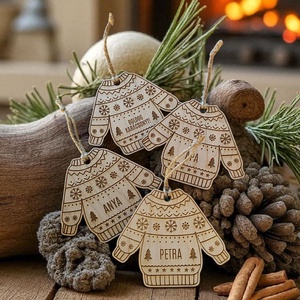 Neves karácsonyfa dísz - karácsony - karácsonyi lakásdekoráció - karácsonyfadíszek - Meska.hu