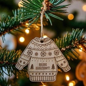 Neves karácsonyfa dísz - karácsony - karácsonyi lakásdekoráció - karácsonyfadíszek - Meska.hu