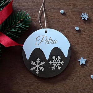 Neves karácsonyfa dísz - karácsony - karácsonyi lakásdekoráció - karácsonyfadíszek - Meska.hu