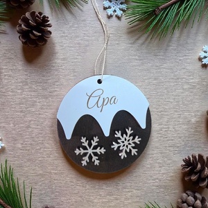 Neves karácsonyfa dísz - karácsony - karácsonyi lakásdekoráció - karácsonyfadíszek - Meska.hu