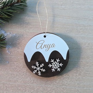 Neves karácsonyfa dísz - karácsony - karácsonyi lakásdekoráció - karácsonyfadíszek - Meska.hu