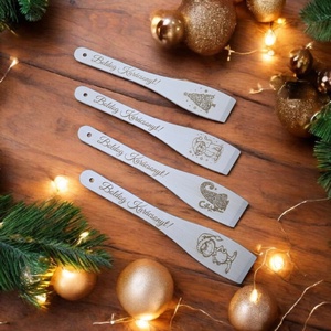 Karácsonyi fakanál - otthon & életmód - konyhafelszerelés, tálalás - sütés, főzés - fakanál & fakanáltartó - Meska.hu