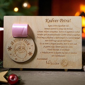 Jó gyerek érem � személyes üzenettel a Mikulástól!  - karácsony - mikulás - mikulás ajándékok - Meska.hu