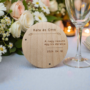 Esküvői mágneses köszönőajándék  - Meska.hu