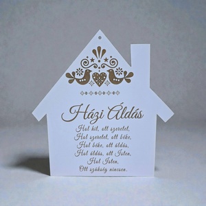 HÁZI ÁLDÁS dekorációs tábla - Meska.hu