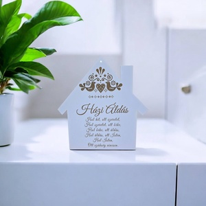 HÁZI ÁLDÁS dekorációs tábla - otthon & életmód - dekoráció - fali és függő dekoráció - függődísz - Meska.hu