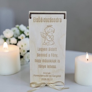 PÉNZÁTADÓ DOBOZ, ELSŐÁLDOZÁSRA KONFIRMÁLÁSRA KERESZTELŐRE - Meska.hu
