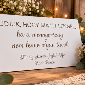 Esküvői emléktábla - esküvő - dekoráció - tábla & jelzés - Meska.hu