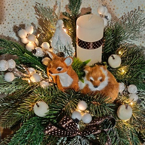 Erdő jelenet, Karácsony, Karácsonyi lakásdekoráció, Karácsonyfa, grincsfa, , MESKA