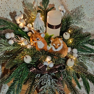 Erdő jelenet - karácsony - karácsonyi lakásdekoráció - karácsonyfa, grincsfa - Meska.hu