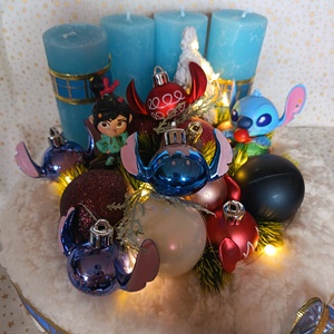 Stitch, Karácsony, Adventi díszek, Adventi koszorú, Mindenmás, MESKA