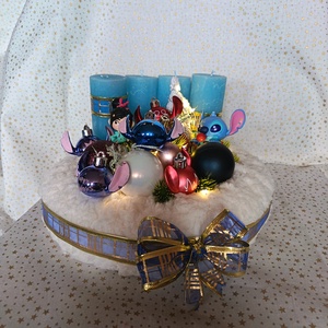 Stitch - karácsony - adventi díszek - adventi koszorú - Meska.hu