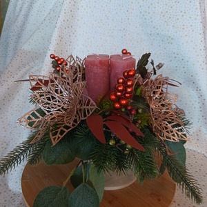 Asztaldísze, Karácsony, Adventi díszek, Adventi koszorú, Mindenmás, MESKA