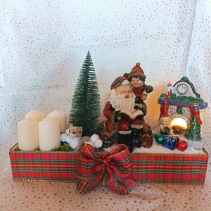 Karácsonyi ünnepeket - karácsony - adventi díszek - adventi asztaldísz - Meska.hu