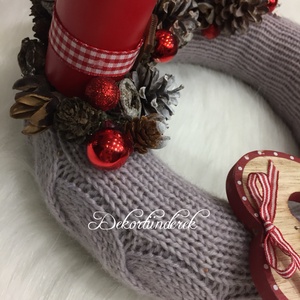 Adventi koszorú szivecskével -  - Meska.hu