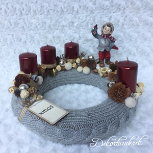 Nosztalgia adventi koszorú - Meska.hu