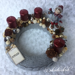 Nosztalgia adventi koszorú -  - Meska.hu