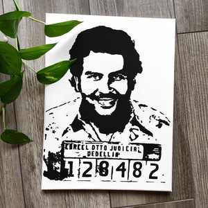 Pablo Escobar eredeti vászonkép, Otthon & Életmód, Dekoráció, Kép & Falikép, Vászonkép, Fotó, grafika, rajz, illusztráció, Festészet, MESKA