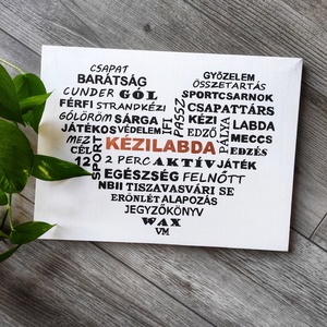 Szófelhő vászonkép - otthon & életmód - dekoráció - kép & falikép - vászonkép - Meska.hu