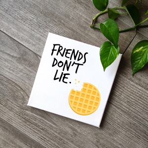 Friends don't lie vászonkép, Otthon & Lakás, Dekoráció, Kép & Falikép, Vászonkép, Fotó, grafika, rajz, illusztráció, Festészet, MESKA