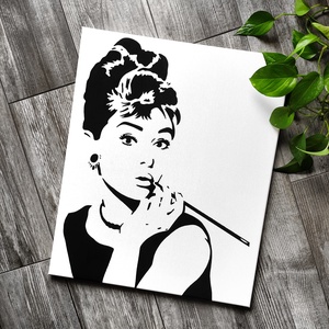 Audrey Hepburn 2 vászonkép, Otthon & Lakás, Dekoráció, Kép & Falikép, Vászonkép, Fotó, grafika, rajz, illusztráció, Festészet, MESKA