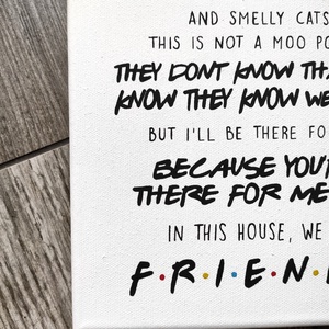 Friends vászonkép - otthon & életmód - dekoráció - fali és függő dekoráció - felirat - Meska.hu
