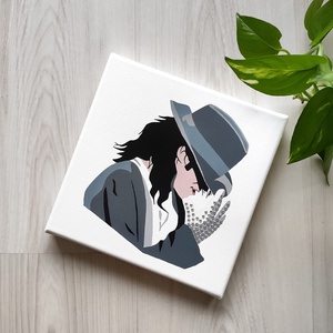 Michael Jackson kalapban vászonkép, Otthon & Lakás, Dekoráció, Kép & Falikép, Vászonkép, Fotó, grafika, rajz, illusztráció, Festészet, MESKA