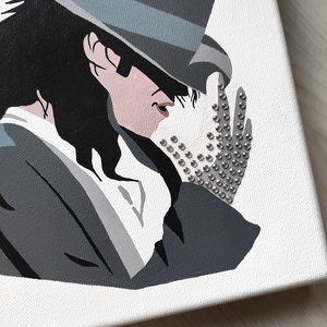 Michael Jackson kalapban vászonkép - otthon & életmód - dekoráció - kép & falikép - vászonkép - Meska.hu
