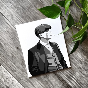 Tommy Shelby - Peaky Blinders vászonkép, Otthon & Lakás, Dekoráció, Kép & Falikép, Vászonkép, Fotó, grafika, rajz, illusztráció, Festészet, MESKA