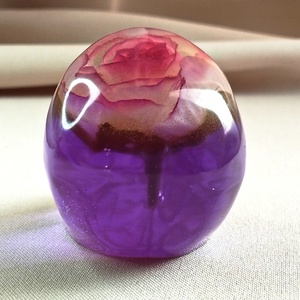 Epoxy koponya, lila - otthon & életmód - dekoráció - dísztárgy - Meska.hu